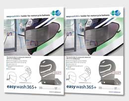 easywash365+ Holder for motorcycle helmets
