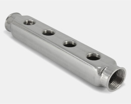 Distributor connector block made of stainless steel