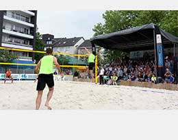 R+M de Wit Premium Beachcup at city festival in Heiligenhaus